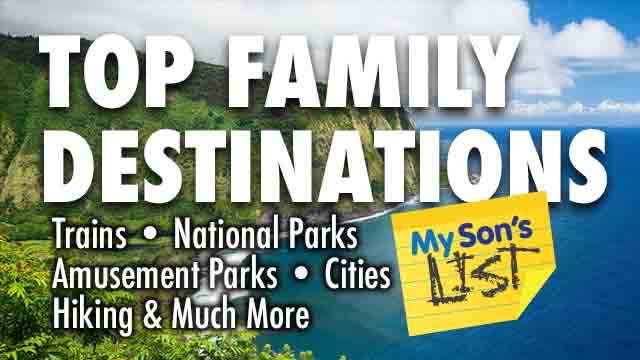 LIST OF TOP FAMILY DESTINATIONS